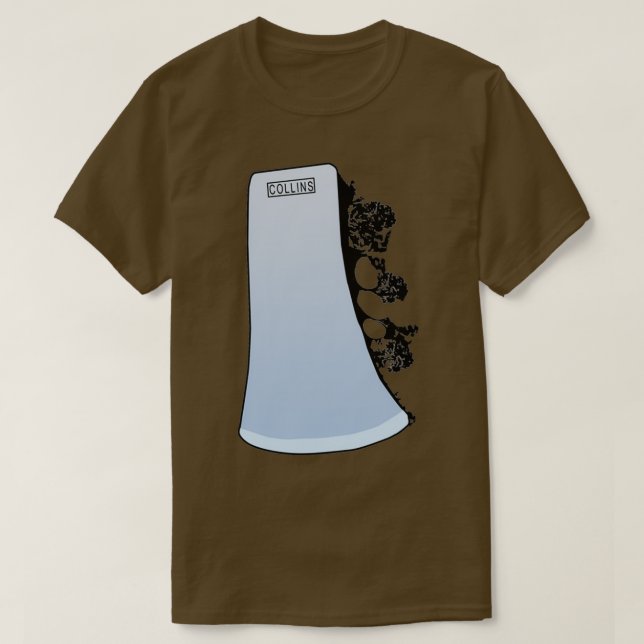 Collins Ax Head med Forest Silhouette T Shirt (Design framsida)
