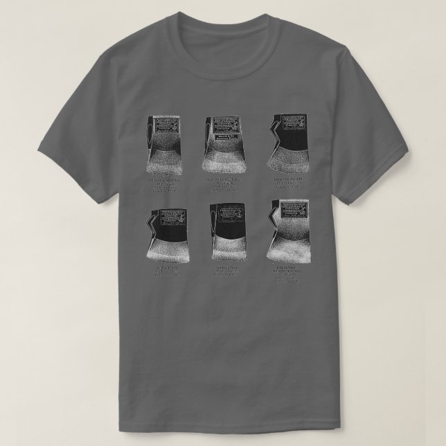 Collins Co Ax-huvuden och etiketterna Antique-kata T Shirt (Design framsida)