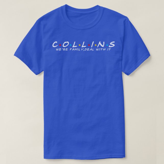 Collins Family Collins Surname Collins Efternamn C T Shirt (Design framsida)