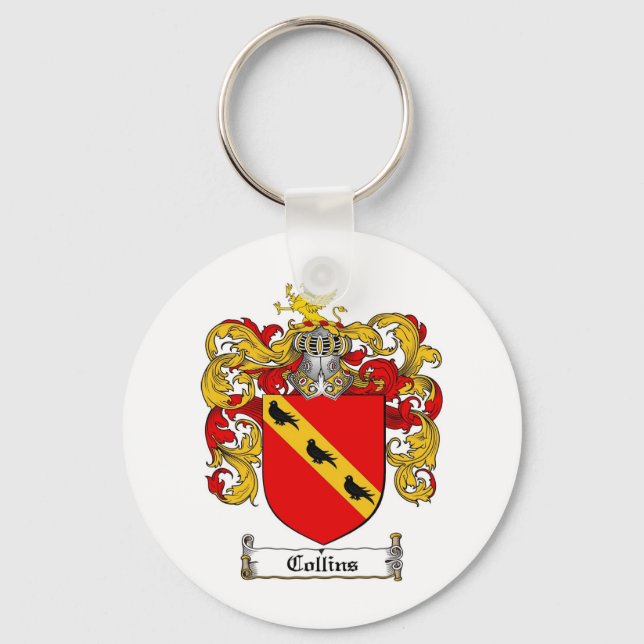 COLLINS FAMILY CREST - COLLINS JACKAR AV ARM NYCKELRING (Framsida)