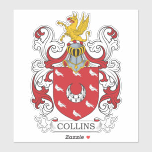 Collins Family Crest Klistermärken