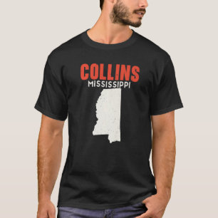 Collins Mississippi USA State America Travel Missi T Shirt