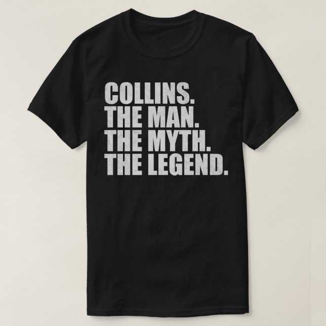 CollinsCollins Family namn Collins efternamn Colli T Shirt (Design framsida)