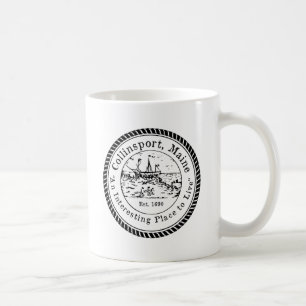 Collinsport den Maine officiellen förseglar Kaffemugg