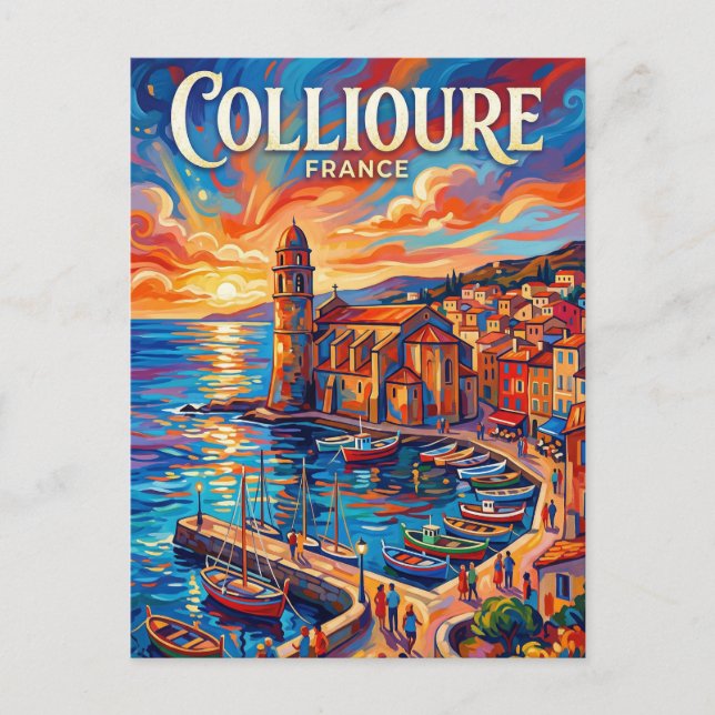Collioure Frankrike Vykort (Framsida)