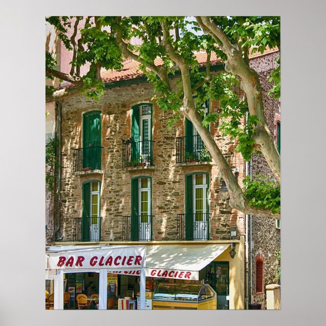 Collioure Pub Glacier Poster (Framsidan)