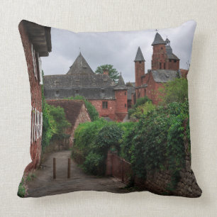 Collonges-la-Rouge den röda bydekorativ kudde