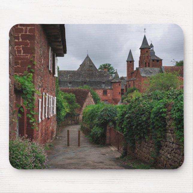 Collonges-la-Rouge den röda bymousepaden Musmatta (Framsidan)