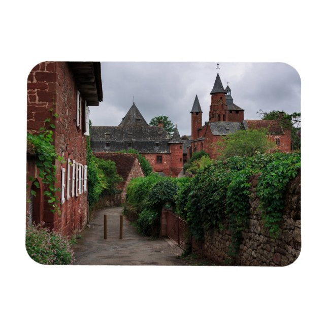 Collonges-la-Rouge, Frankrike-rektangulär magnet (Horisontell)