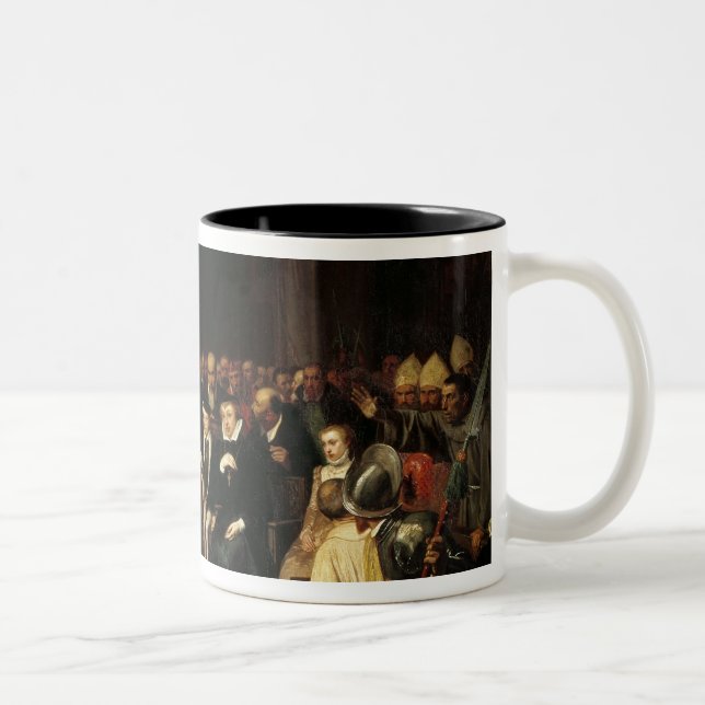 Colloquyen av Poissy i 1561, 1840 Två-Tonad Mugg (Höger)