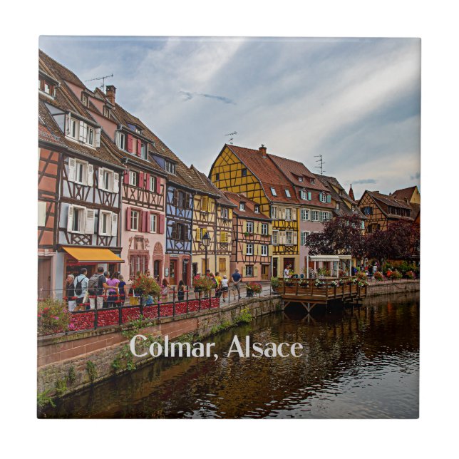 Colmar, Alsace, Frankrike Kakelplatta (Framsidan)