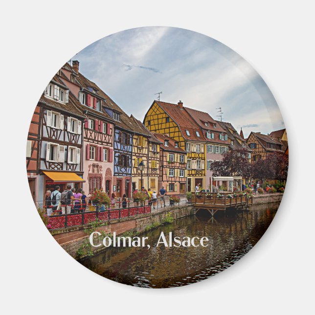 Colmar, Alsace, Frankrike Magnet (Framsidan)