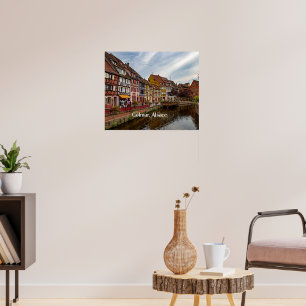 Colmar, Alsace, Frankrike-scenfotografi Poster