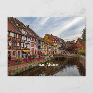 Colmar, Alsace, Frankrike-scenfotografi Vykort