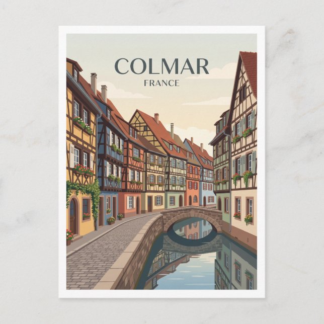 Colmar, Alsace, Frankrike Vykort (Framsida)