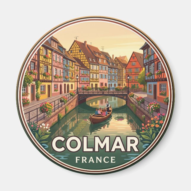 Colmar Frankrike Magnet (Framsidan)