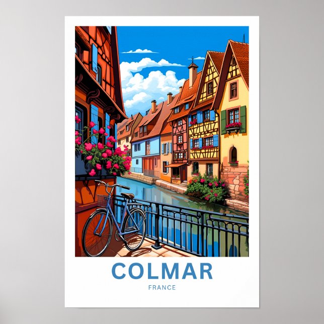 Colmar Frankrike Travel Skriv ut Poster (Framsidan)