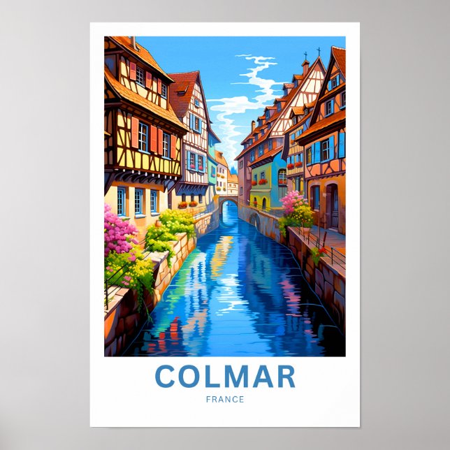 Colmar Frankrike Travel Skriv ut Poster (Framsidan)