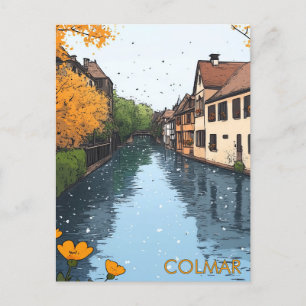 Colmar Frankrike Travel Vykort