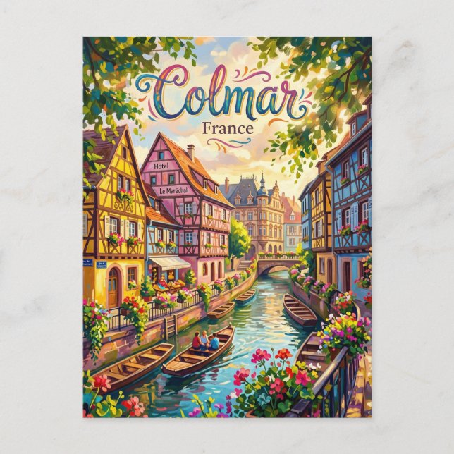 Colmar Frankrike Vykort (Framsida)
