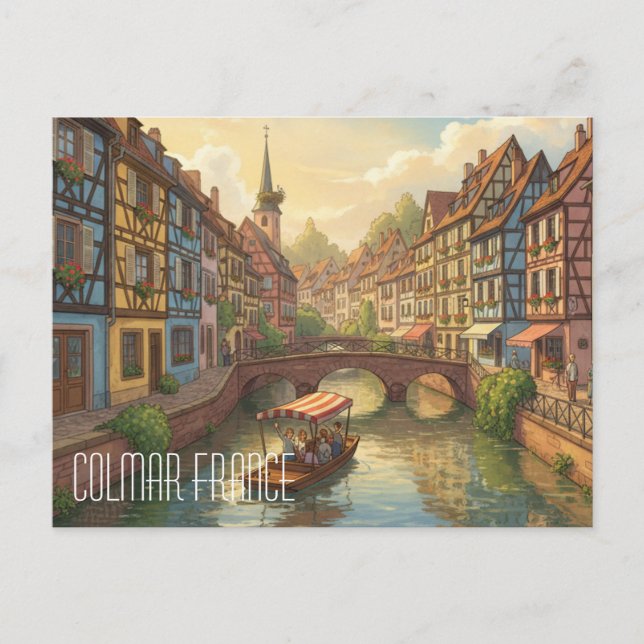 Colmar Frankrike vykort (Framsida)