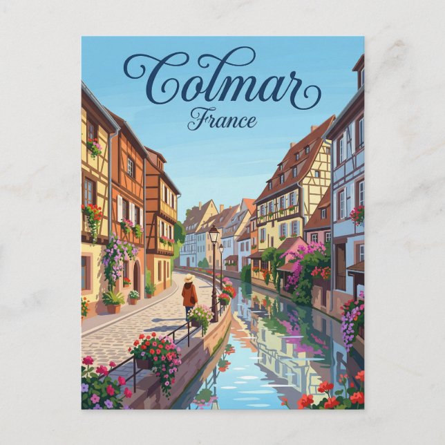 Colmar Frankrike Vykort (Framsida)