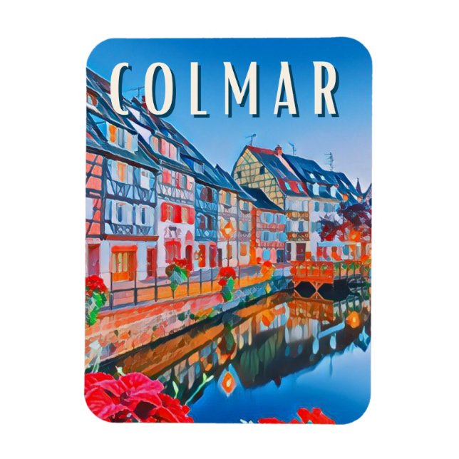 Colmar Photo Vintage Magnet (Vertikal)