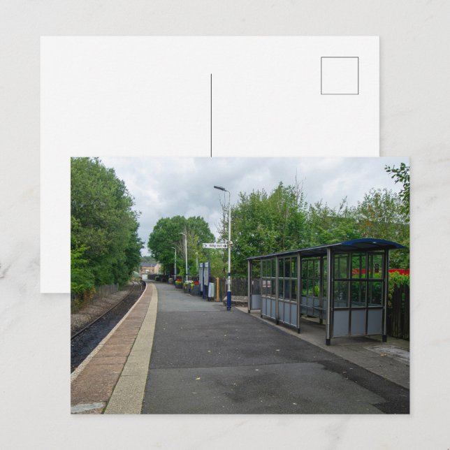 Colne järnvägsstation, Lancashire Vykort (Fram/baksida)