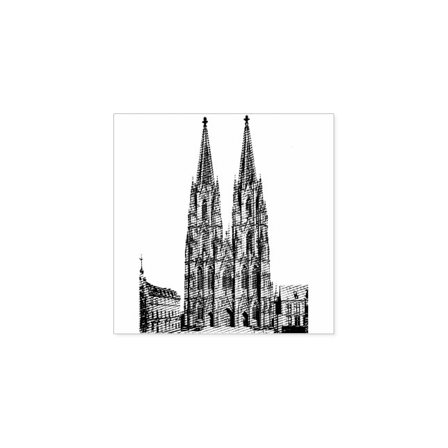 Cologne cathedral 1911 – Kölner Dom Stämpel (Tryck)