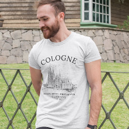 Cologne Cathedral Germany Vintage Landscape T Shirt