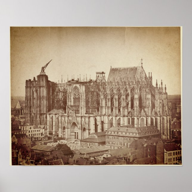 Cologne Cathedral – Kölner Dom 1855 Poster (Framsidan)