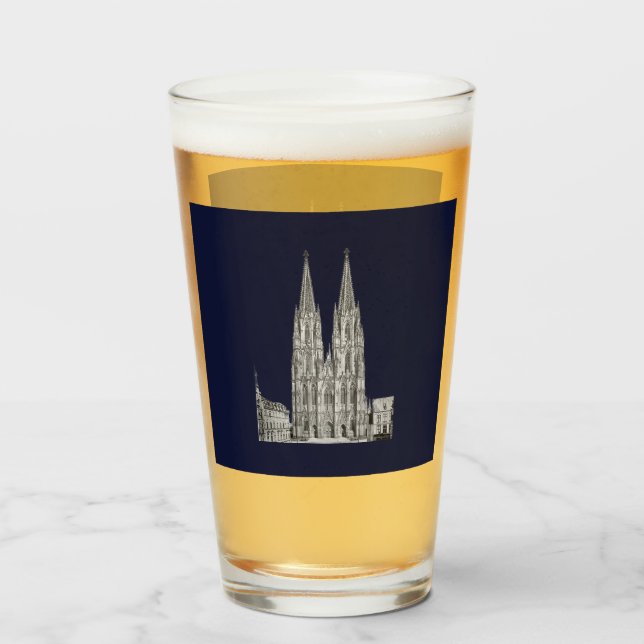 Cologne Dome Cologne Köln Kölschglas Glaskopp (Framsida fylld)
