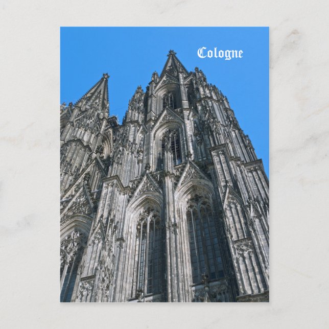 Cologne domkyrkavykort vykort (Framsida)