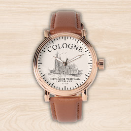 Cologne Germany Landscape Vintage Retro Armbandsur