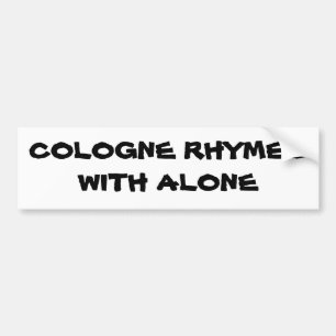 Cologne rimmar med ensam bildekal