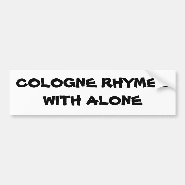 Cologne rimmar med ensam bildekal (Framsidan)