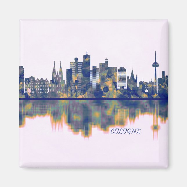 Cologne Skyline Magnet (Framsidan)