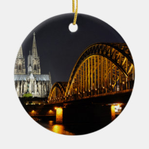 Cologne Tyskland Julgransprydnad Keramik