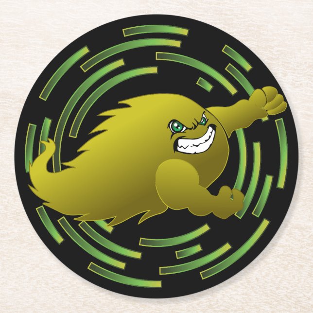 Coloma Comets #4 Underlägg Papper Rund (Framsidan)