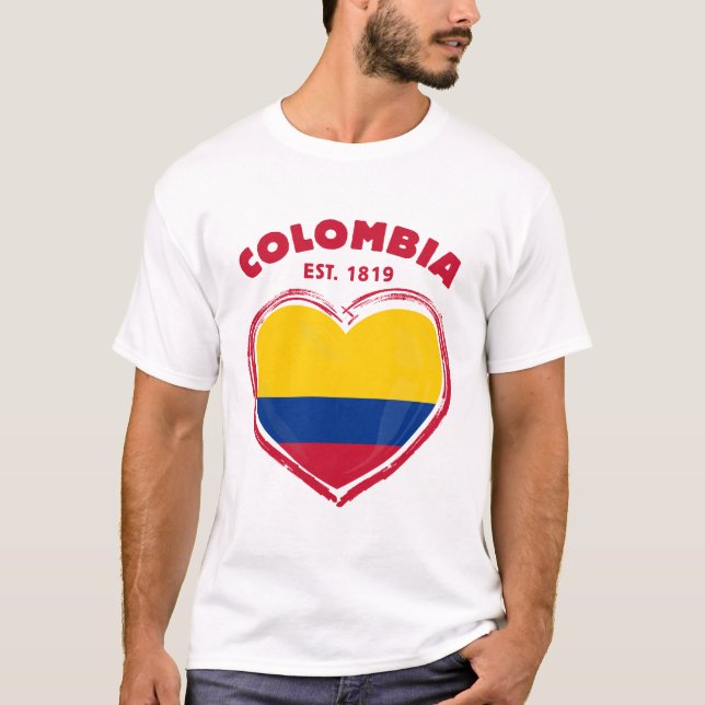 Colombia 1819 t shirt (Framsida)
