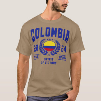 Colombia 2024 Sports Älskare T Shirt