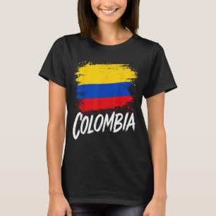 Colombia Älskare Colombiansk Flagga T Shirt