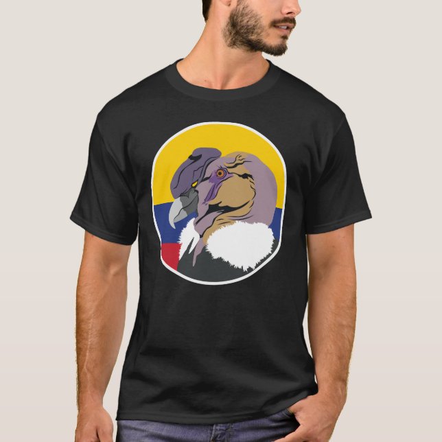 Colombia Andean condor Colombias nationella djur T Shirt (Framsida)