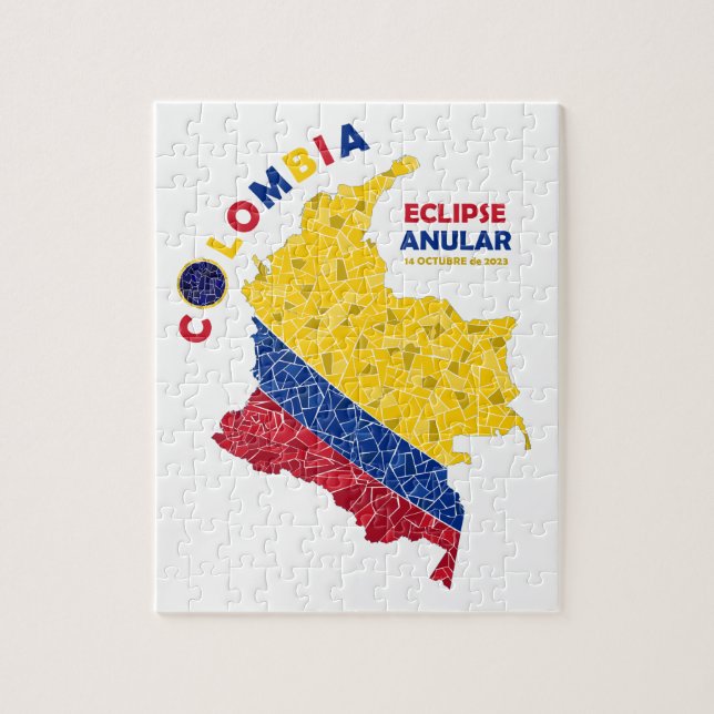 Colombia Annular Eclipse Puzzle Pussel (Vertikal)