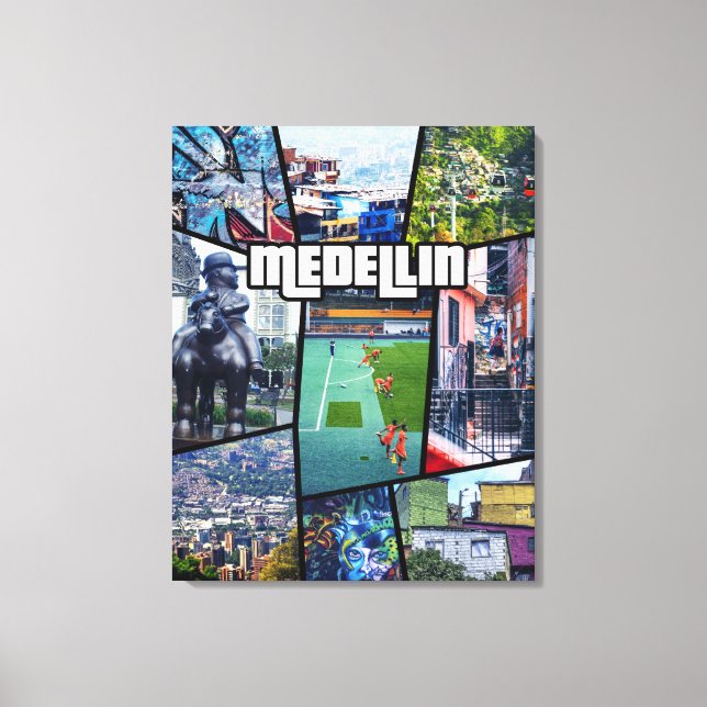 Colombia Antioquia Medellin Canvastryck (Framsida)