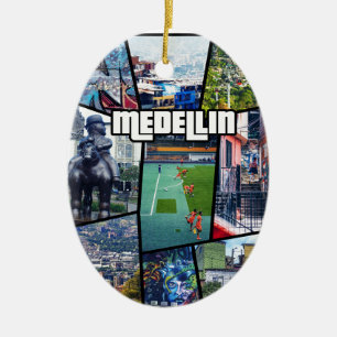 Colombia Antioquia Medellin Julgransprydnad Keramik