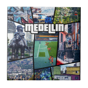 Colombia Antioquia Medellin Kakelplatta