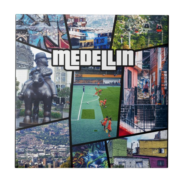 Colombia Antioquia Medellin Kakelplatta (Framsidan)
