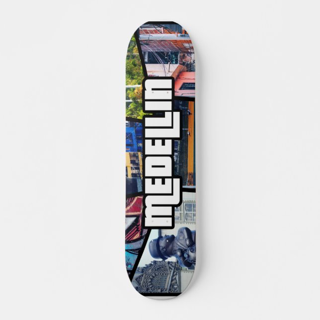 Colombia Antioquia Medellin Mini Skateboard Bräda 18,5 Cm (Framsida)