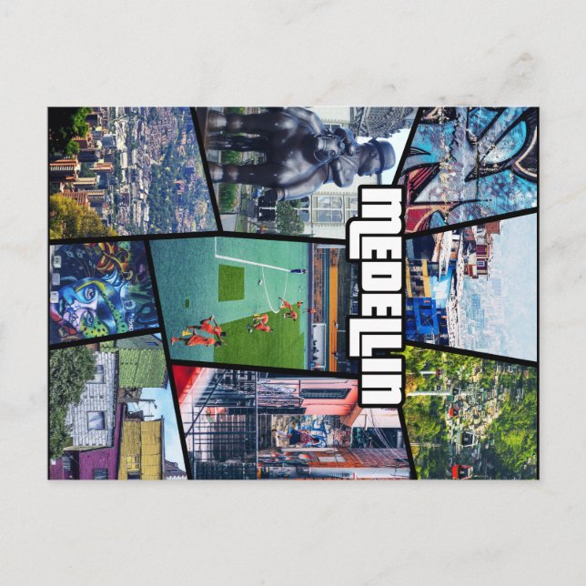 Colombia Antioquia Medellin Vykort (Framsida)